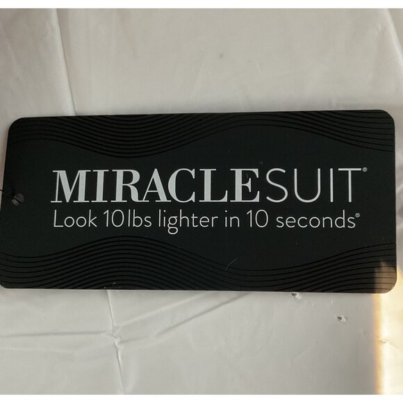 NWT Miraclesuit Chevron Python Siren 1PC Womens Swimsuit L Adjustable Straps NEW - Picture 6 of 14